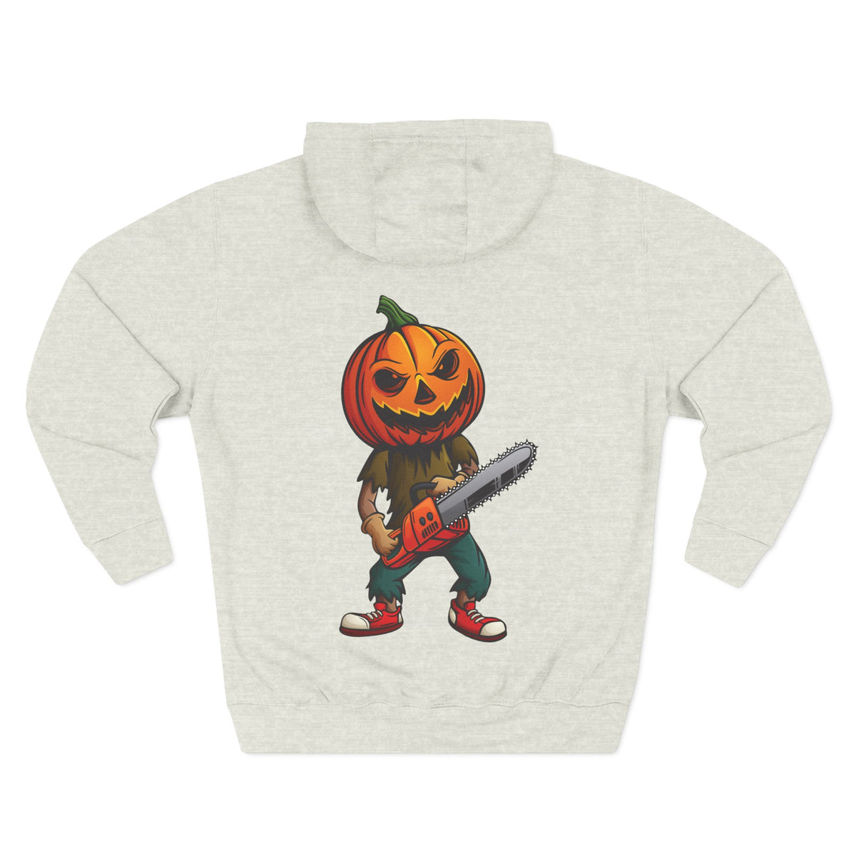 Halloween Pumpkin Head Chainsaw Hoodie