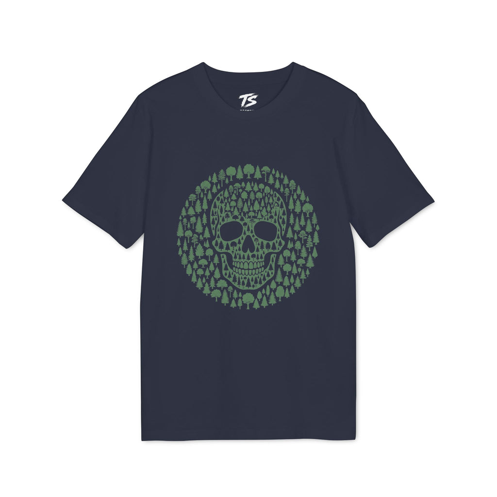 Green Trees Skull Organic Cotton T-Shirt