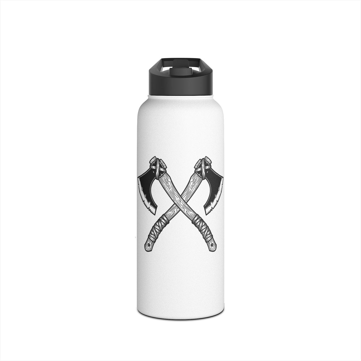 Crossed Axes Stainless Steel Insulated Water Bottle