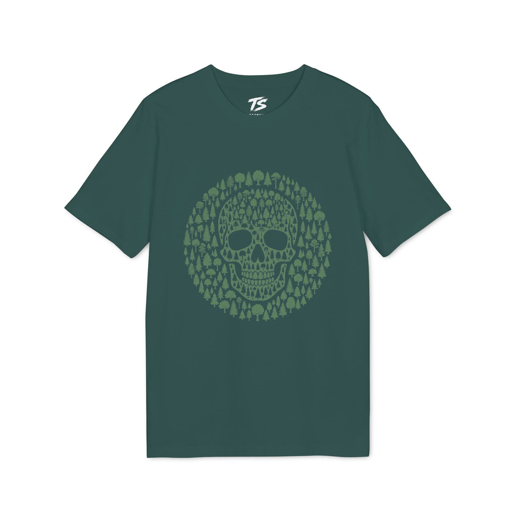 Green Trees Skull Organic Cotton T-Shirt
