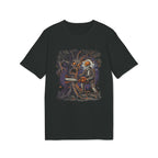 Halloween Haunted Tree Chainsaw Organic Cotton T-Shirt - Medium Fit
