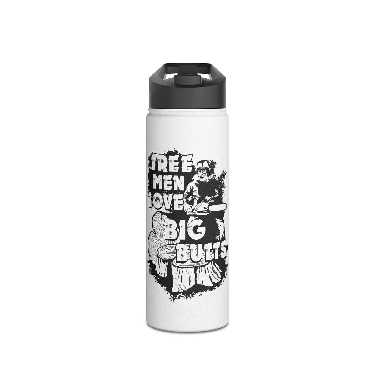 Tree Men Love Big Butts Stainless Steel Insulated Water Bottle