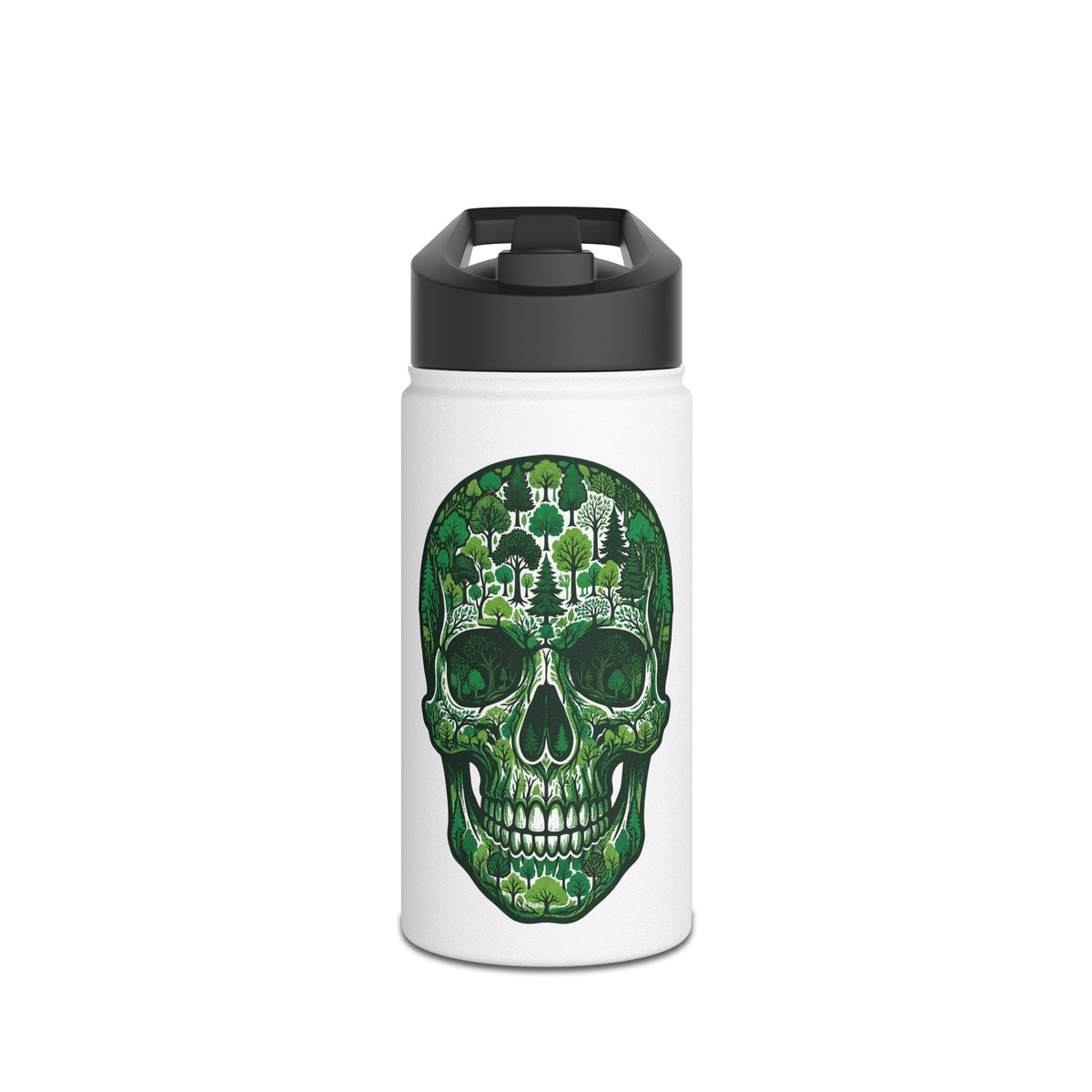 Forest Skull Stainless Steel Insulated Water Bottle