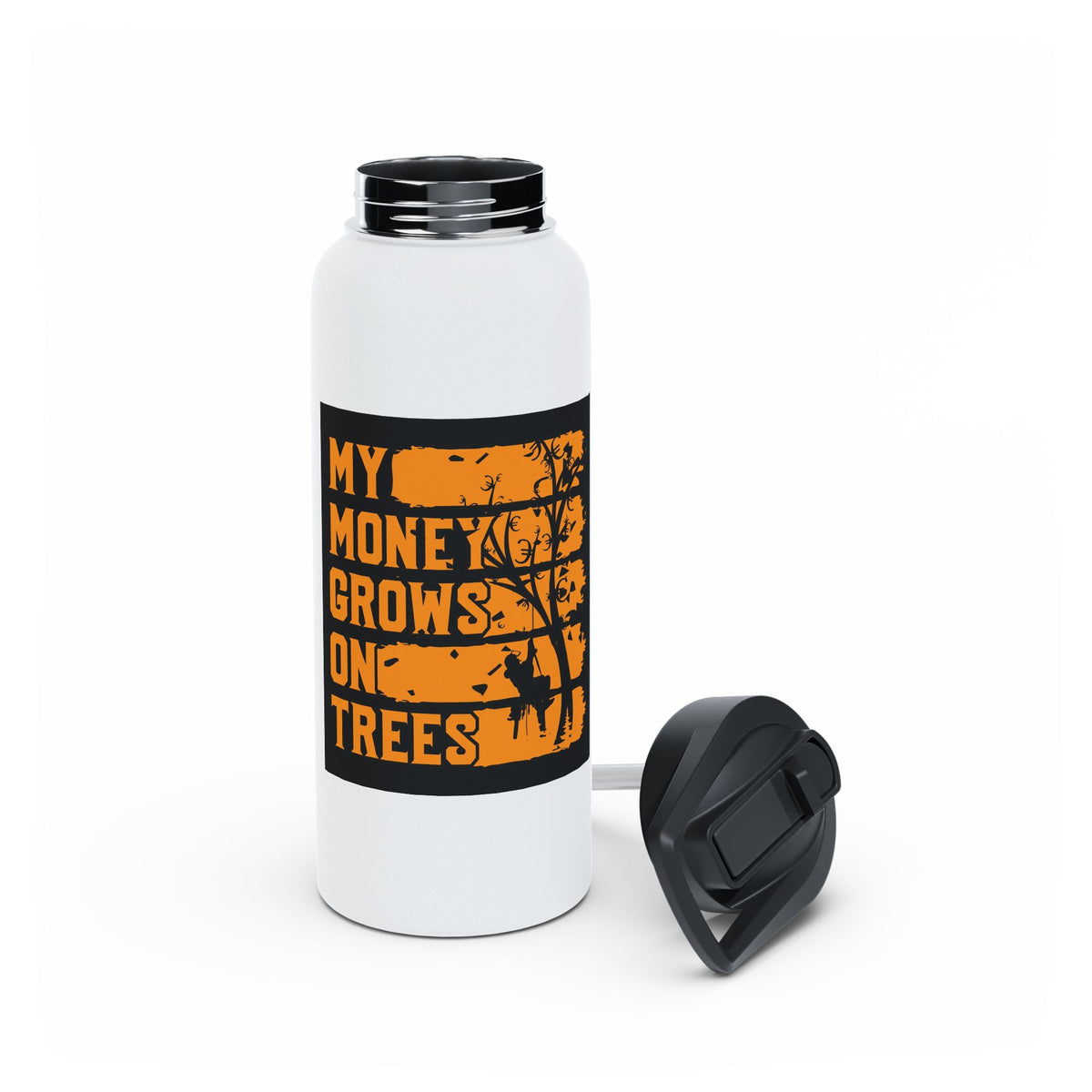 My Money Grows on Trees Stainless Steel Insulated Water Bottle