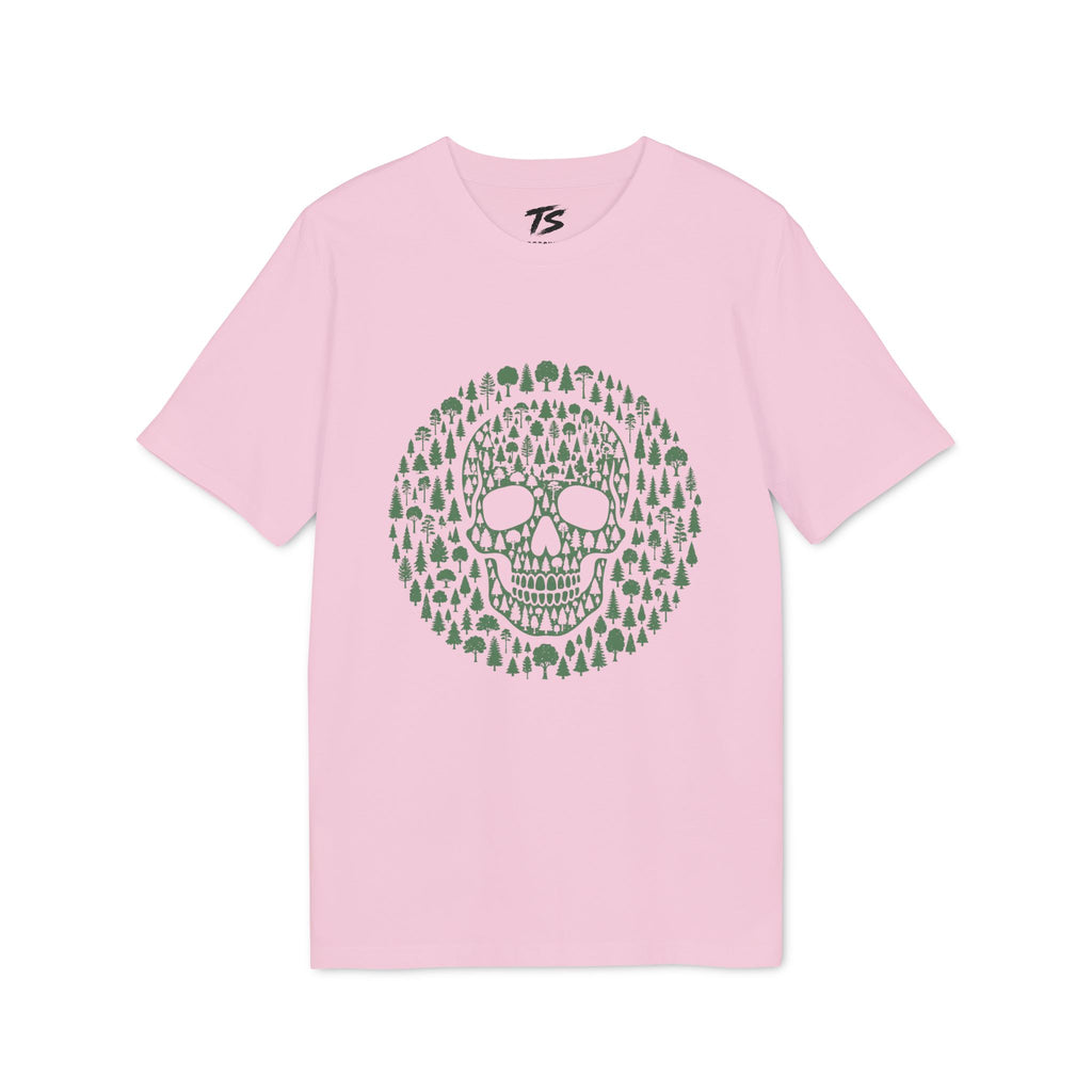 Green Trees Skull Organic Cotton T-Shirt