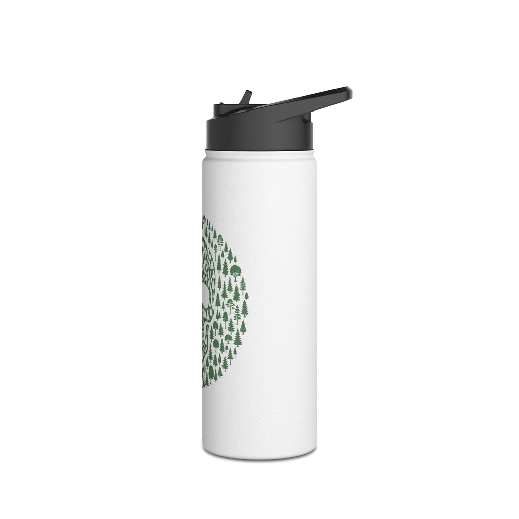 Green Trees Skull Stainless Steel Insulated Water Bottle