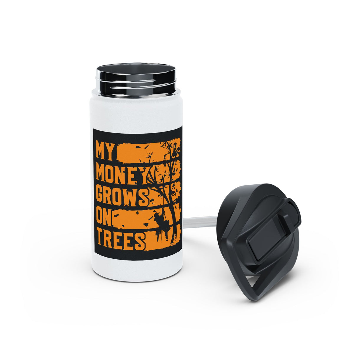 My Money Grows on Trees Stainless Steel Insulated Water Bottle