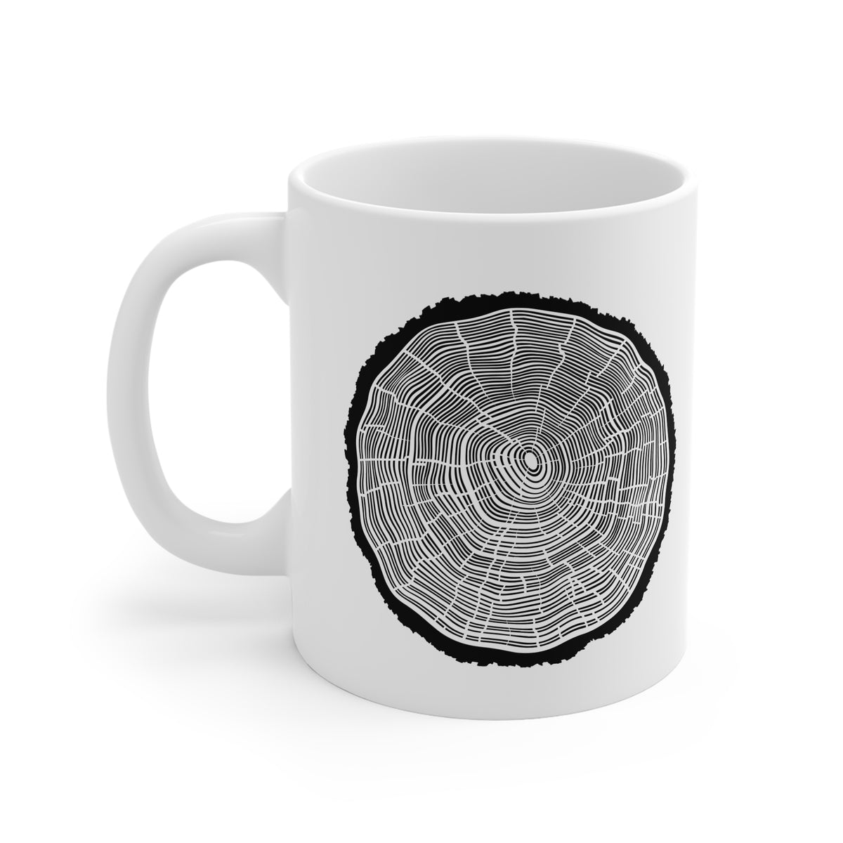 Tree Rings Ceramic Mug
