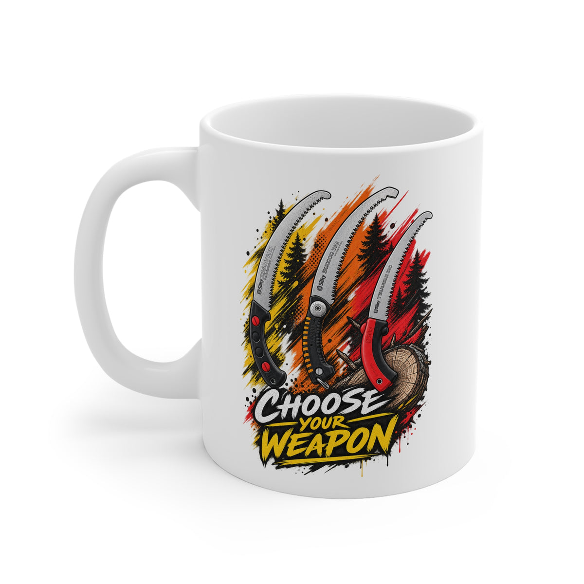 Choose Your Weapon Ceramic Mug