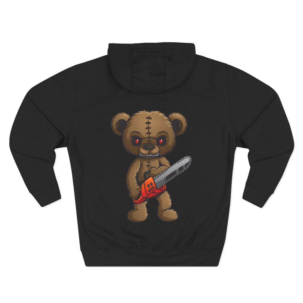 Halloween Chainsaw Teddy Bear Hoodie