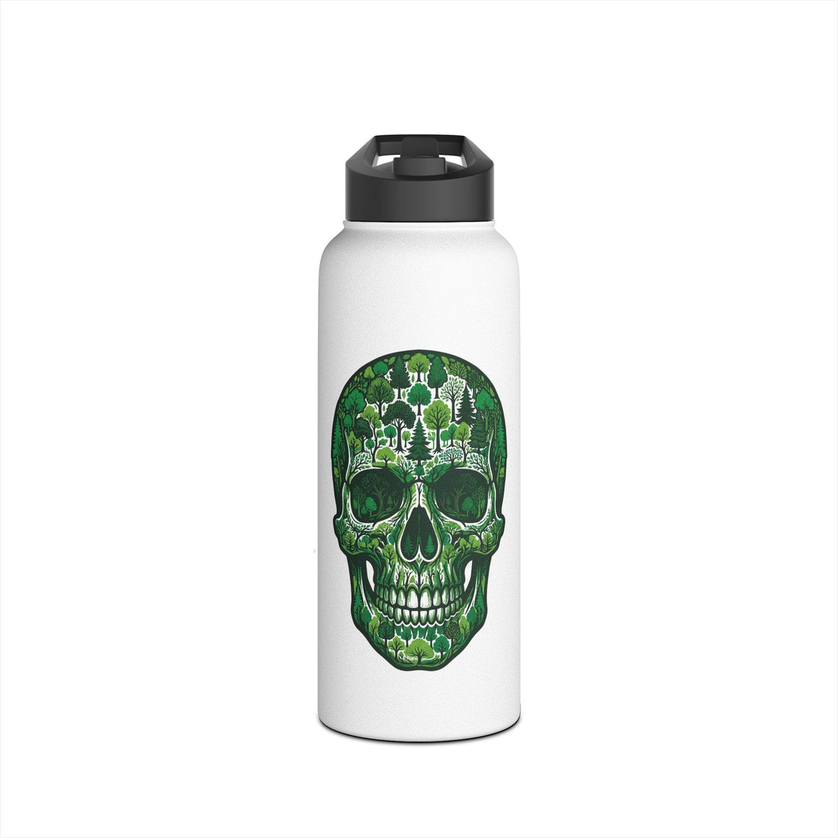 Forest Skull Stainless Steel Insulated Water Bottle