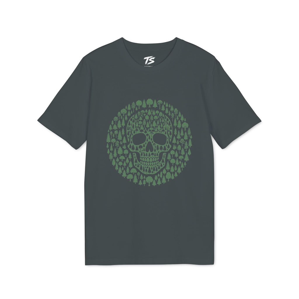 Green Trees Skull Organic Cotton T-Shirt