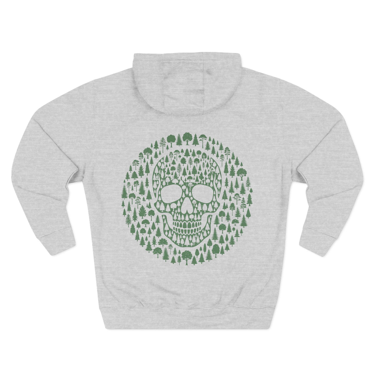 Green Trees Skull Hoodie