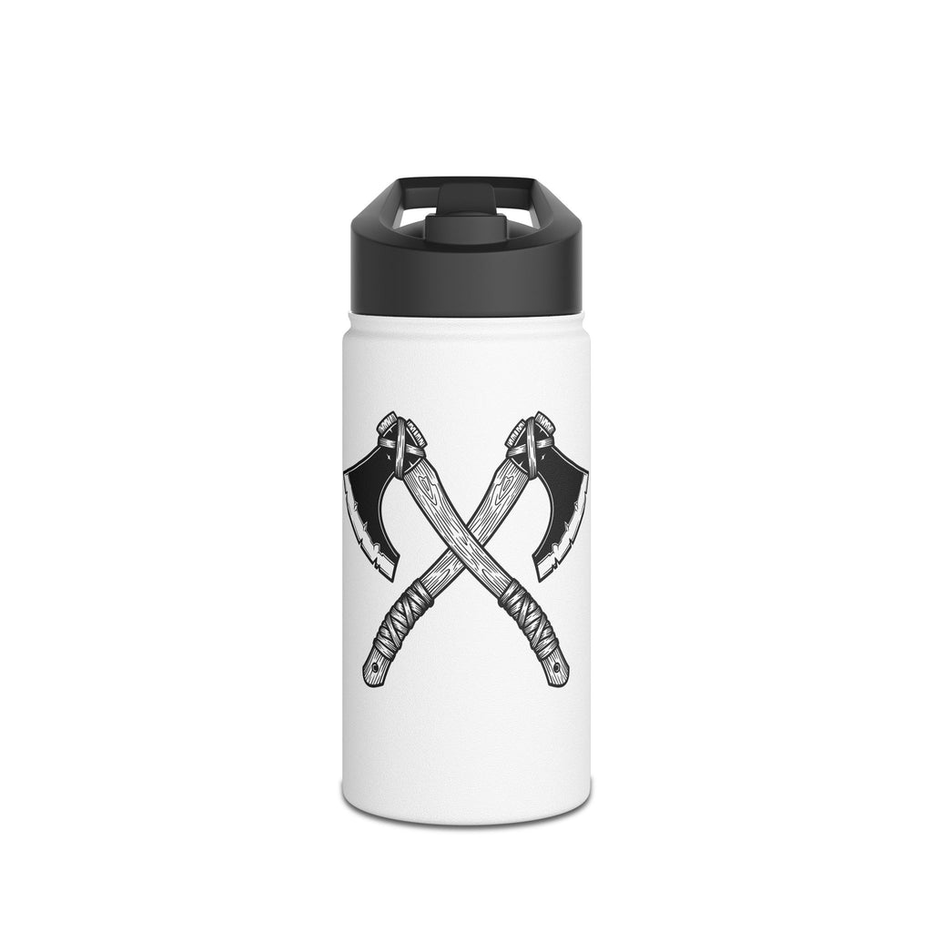 Crossed Axes Stainless Steel Insulated Water Bottle