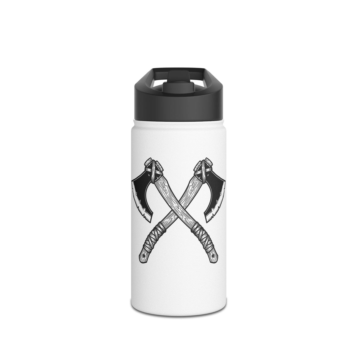 Crossed Axes Stainless Steel Insulated Water Bottle