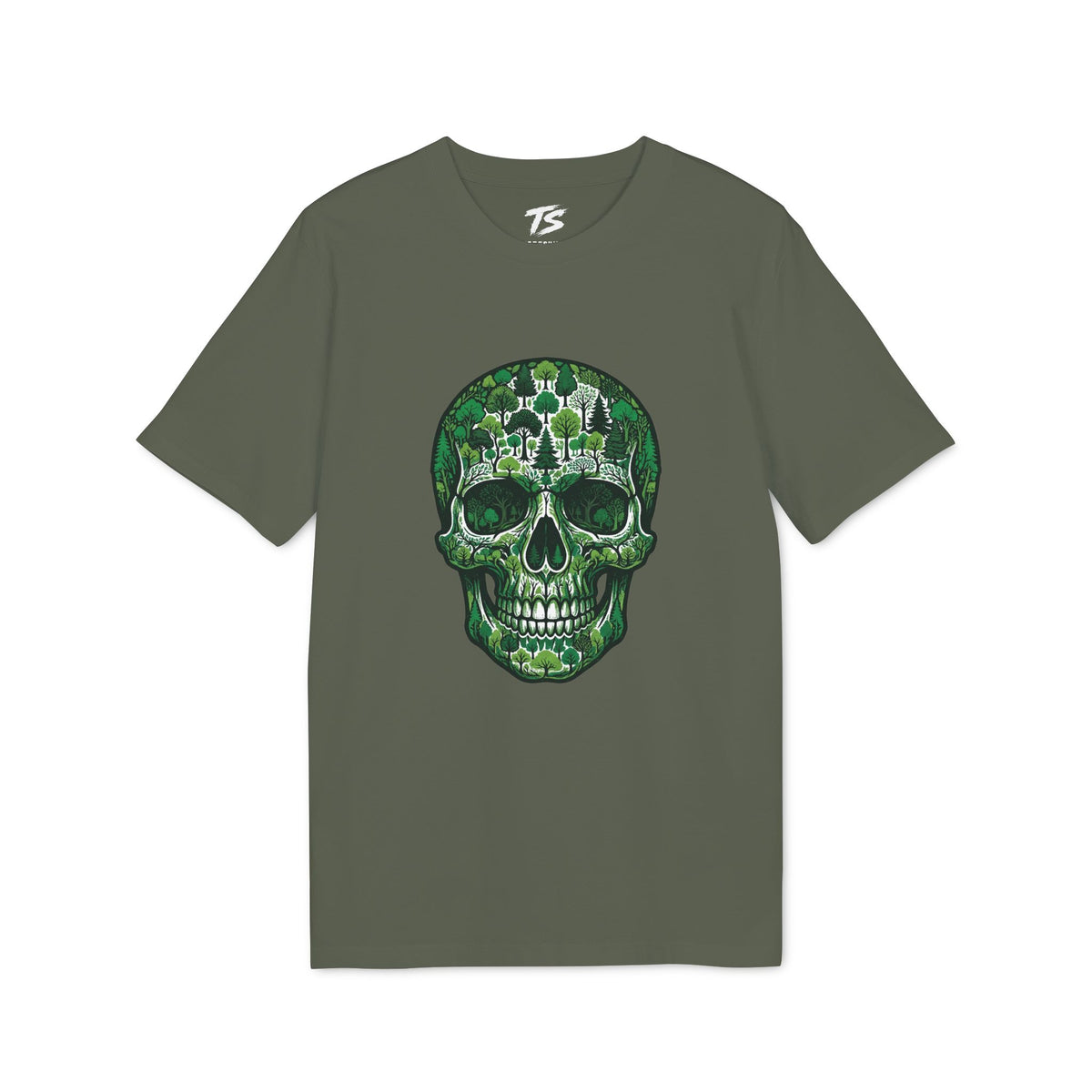 Forest Skull Organic Cotton T-Shirt
