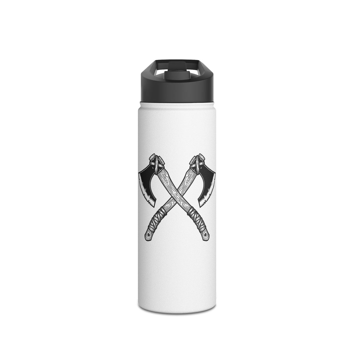 Crossed Axes Stainless Steel Insulated Water Bottle
