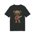 Halloween Chainsaw Teddy Bear Organic Cotton T-Shirt - Medium Fit