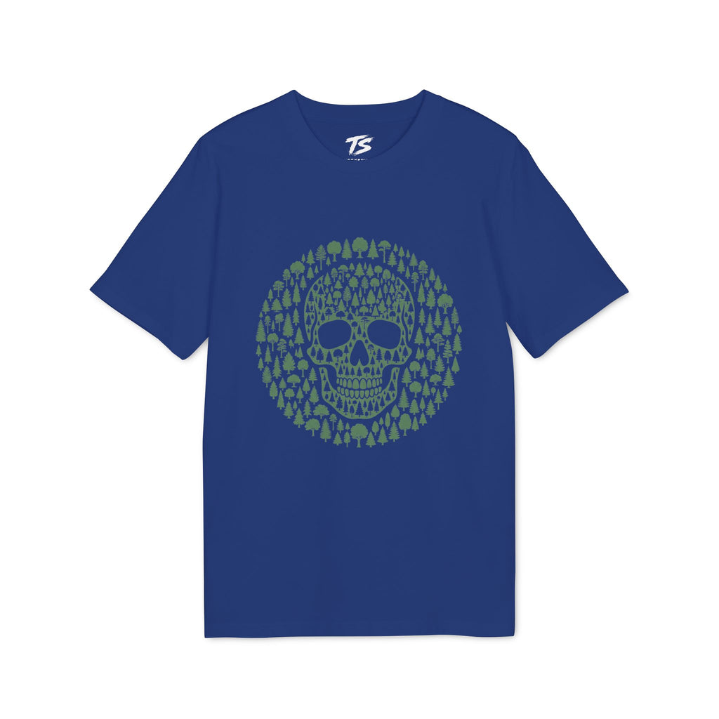 Green Trees Skull Organic Cotton T-Shirt