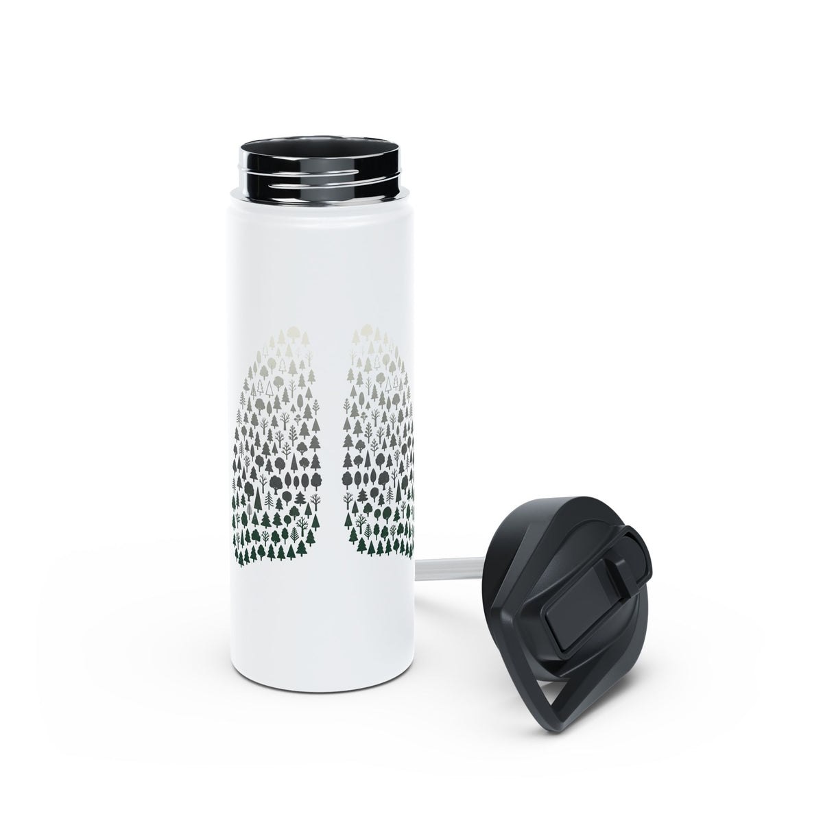 Forest Lungs Stainless Steel Insulated Water Bottle