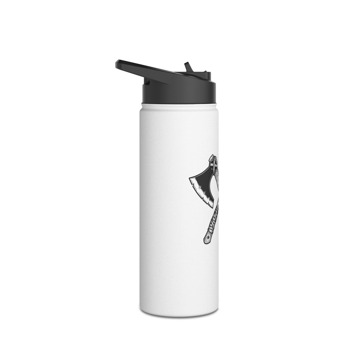 Crossed Axes Stainless Steel Insulated Water Bottle