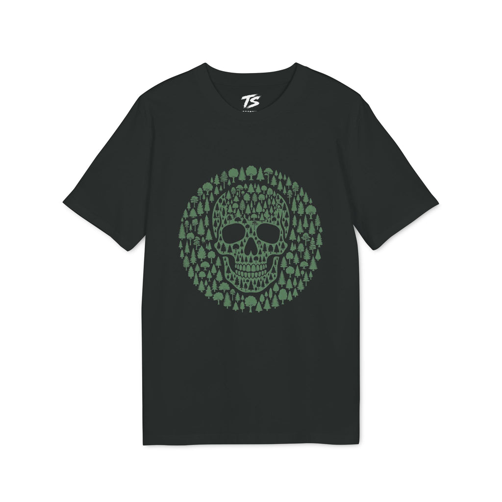 Green Trees Skull Organic Cotton T-Shirt