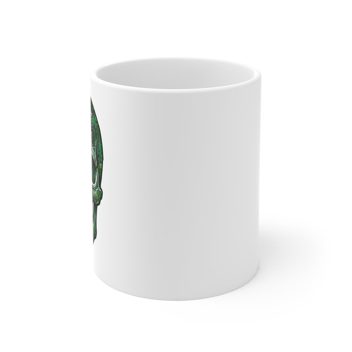 Forest Skull Ceramic Mug