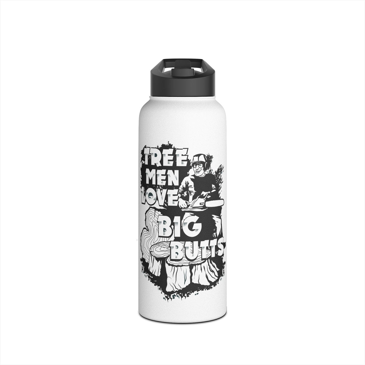 Tree Men Love Big Butts Stainless Steel Insulated Water Bottle