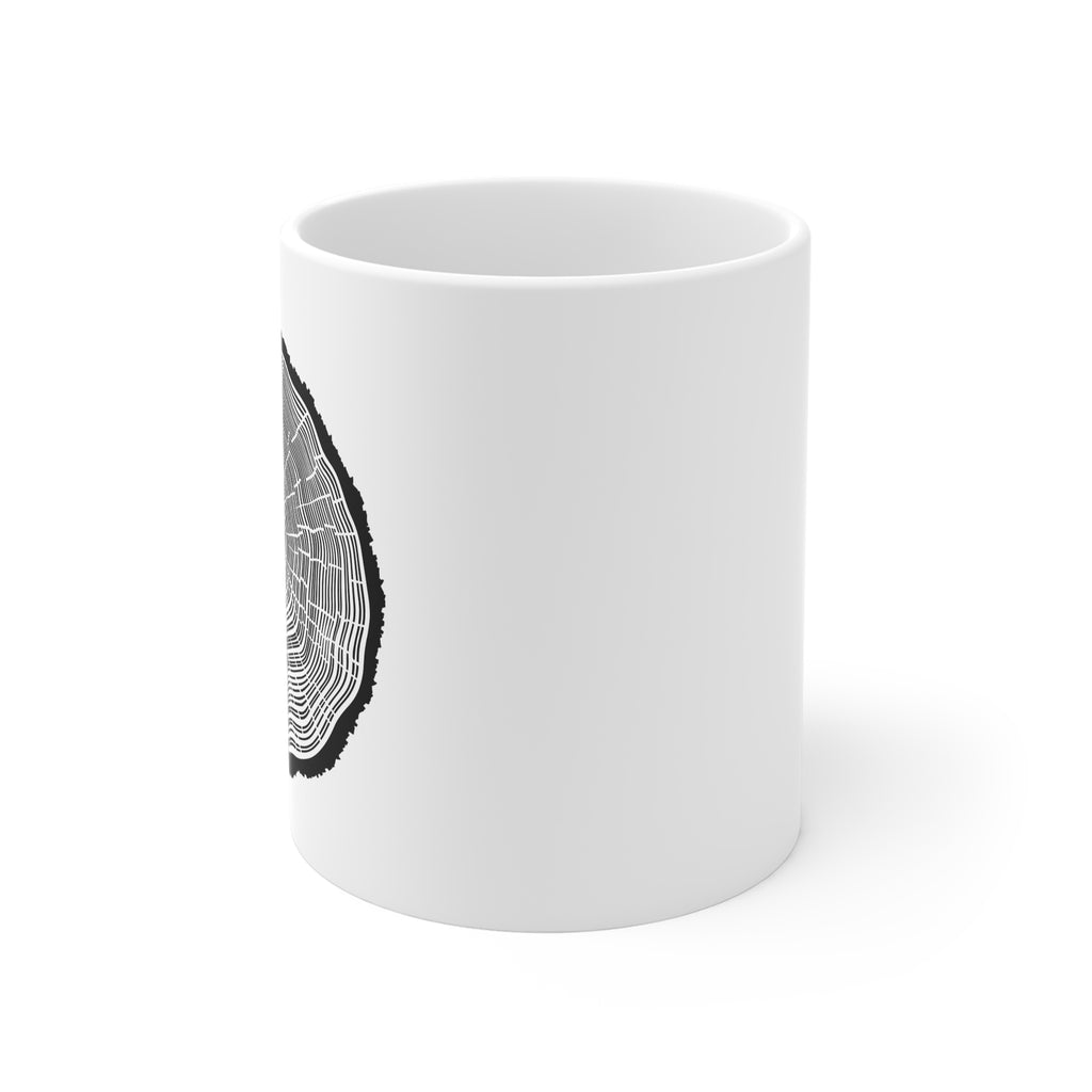 Tree Rings Ceramic Mug