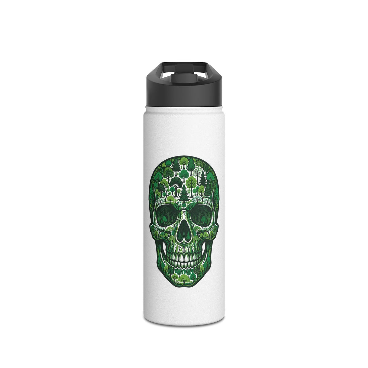 Forest Skull Stainless Steel Insulated Water Bottle