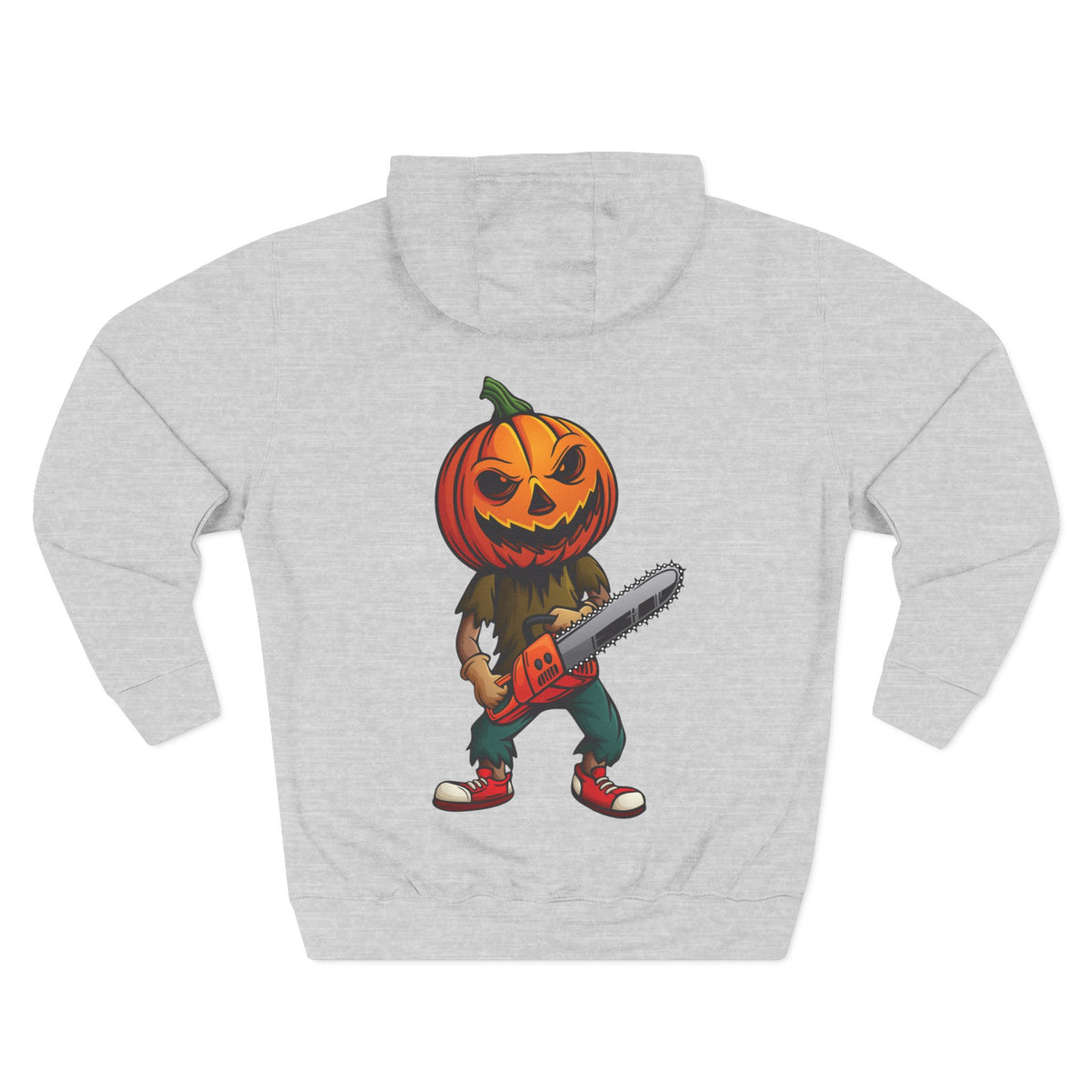 Halloween Pumpkin Head Chainsaw Hoodie