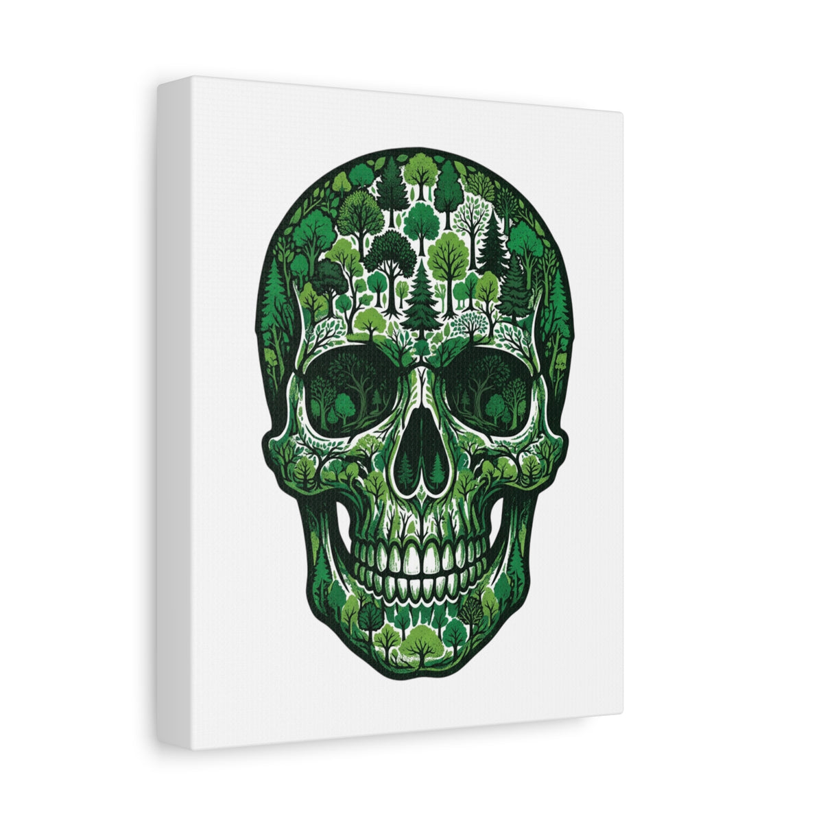 Forest Skull Canvas Wall Art