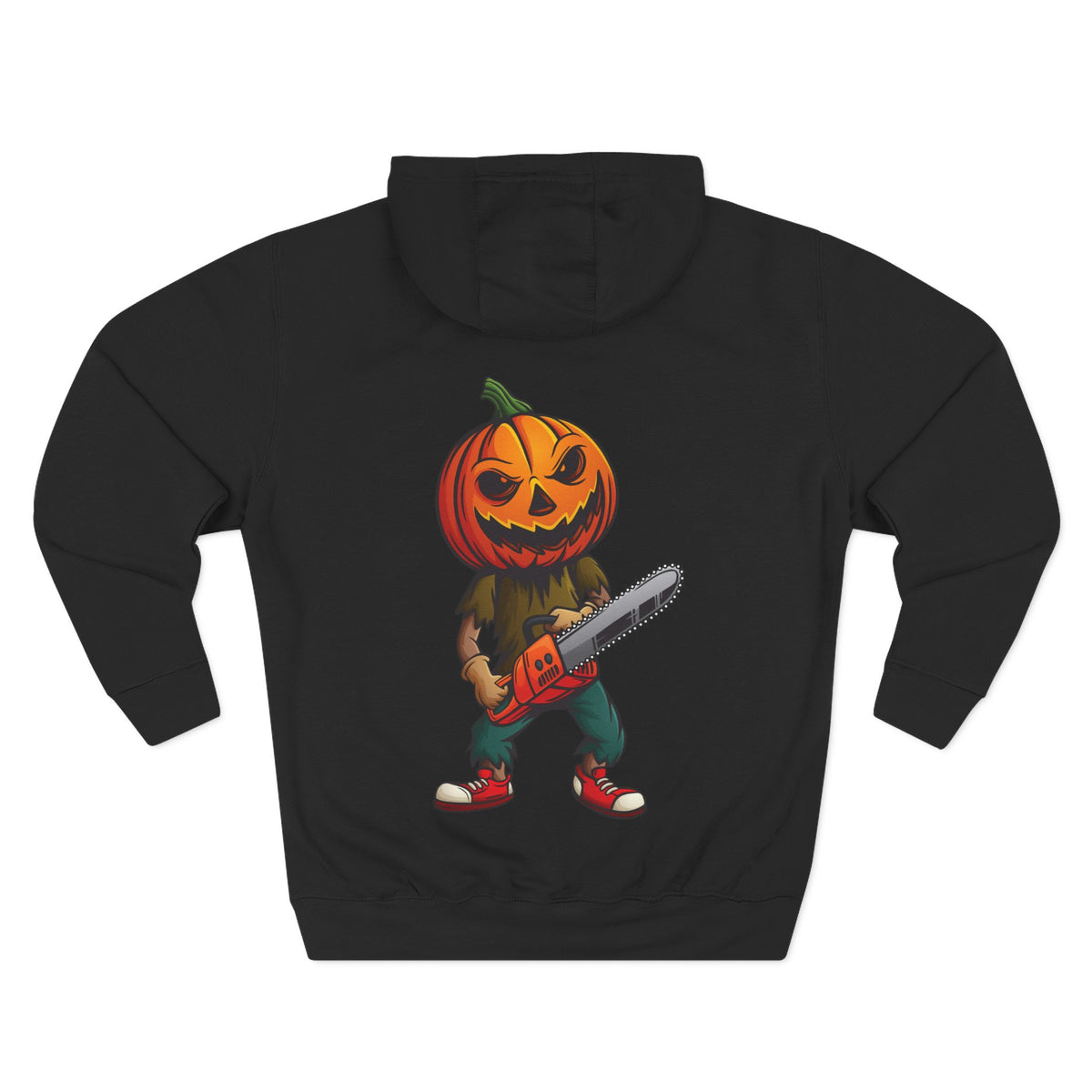 Halloween Pumpkin Head Chainsaw Hoodie