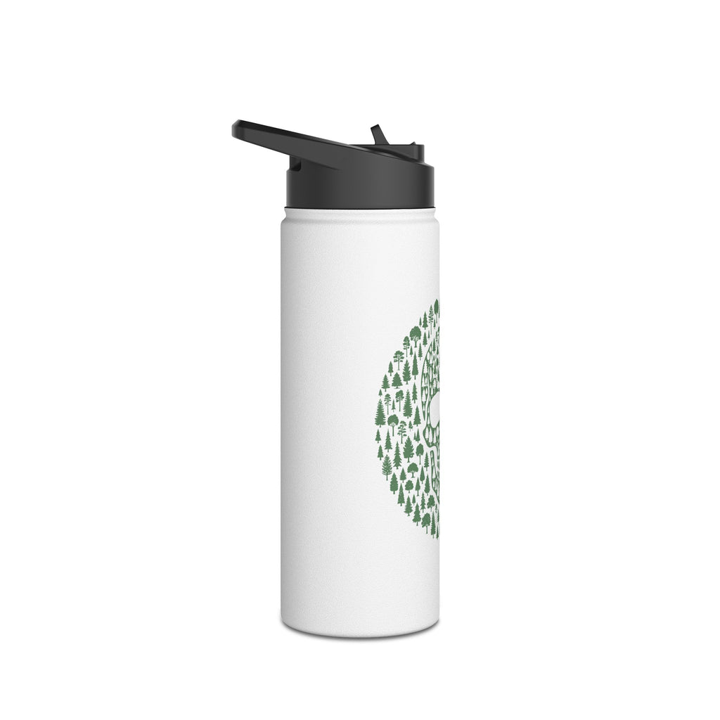 Green Trees Skull Stainless Steel Insulated Water Bottle