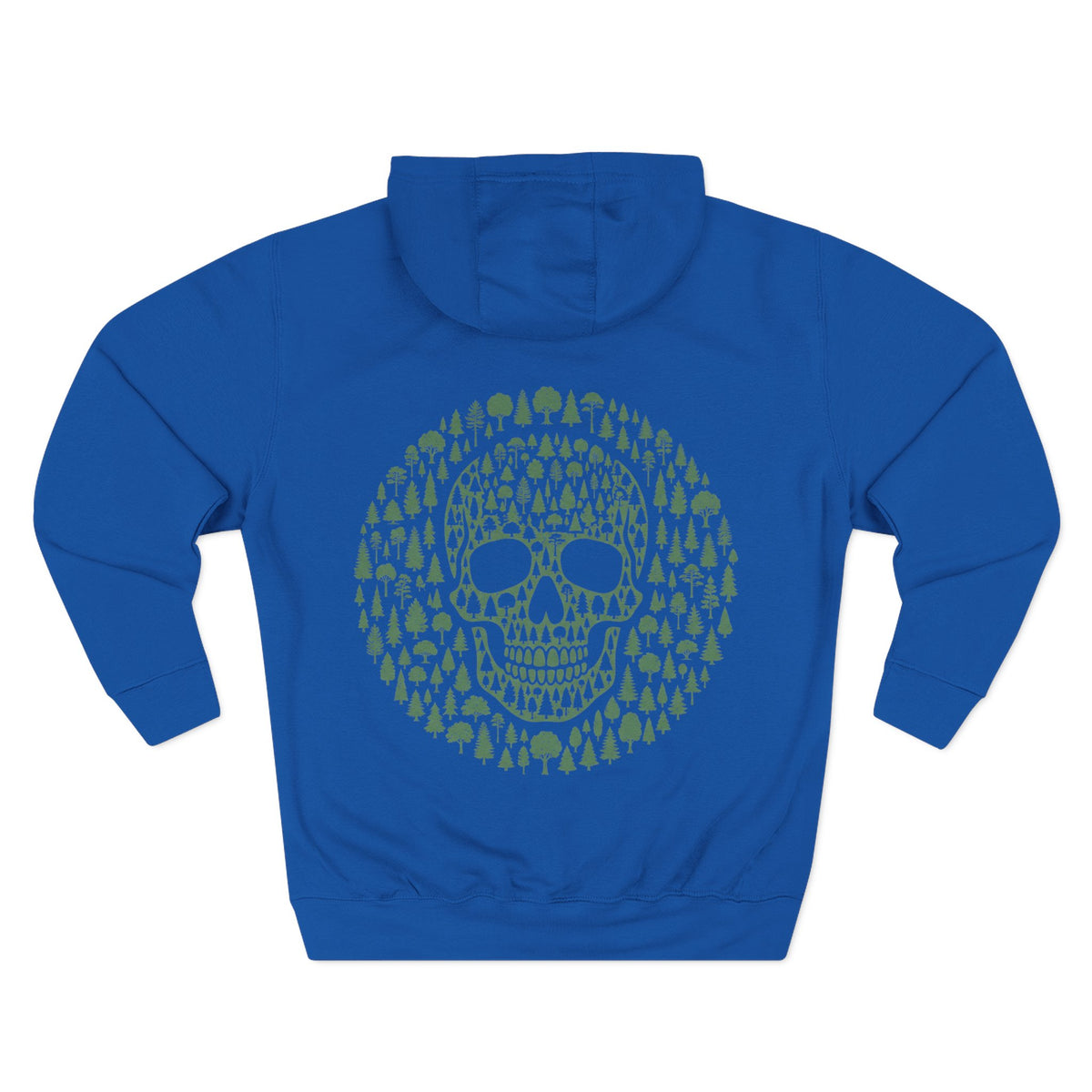 Green Trees Skull Hoodie