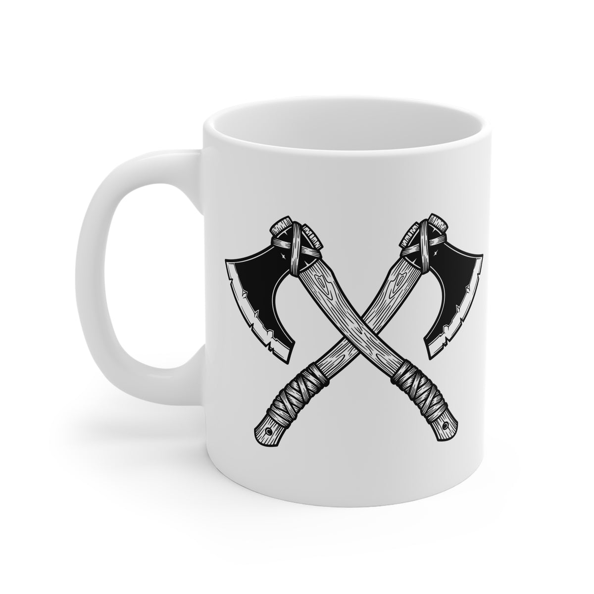 Crossed Axes Ceramic Mug