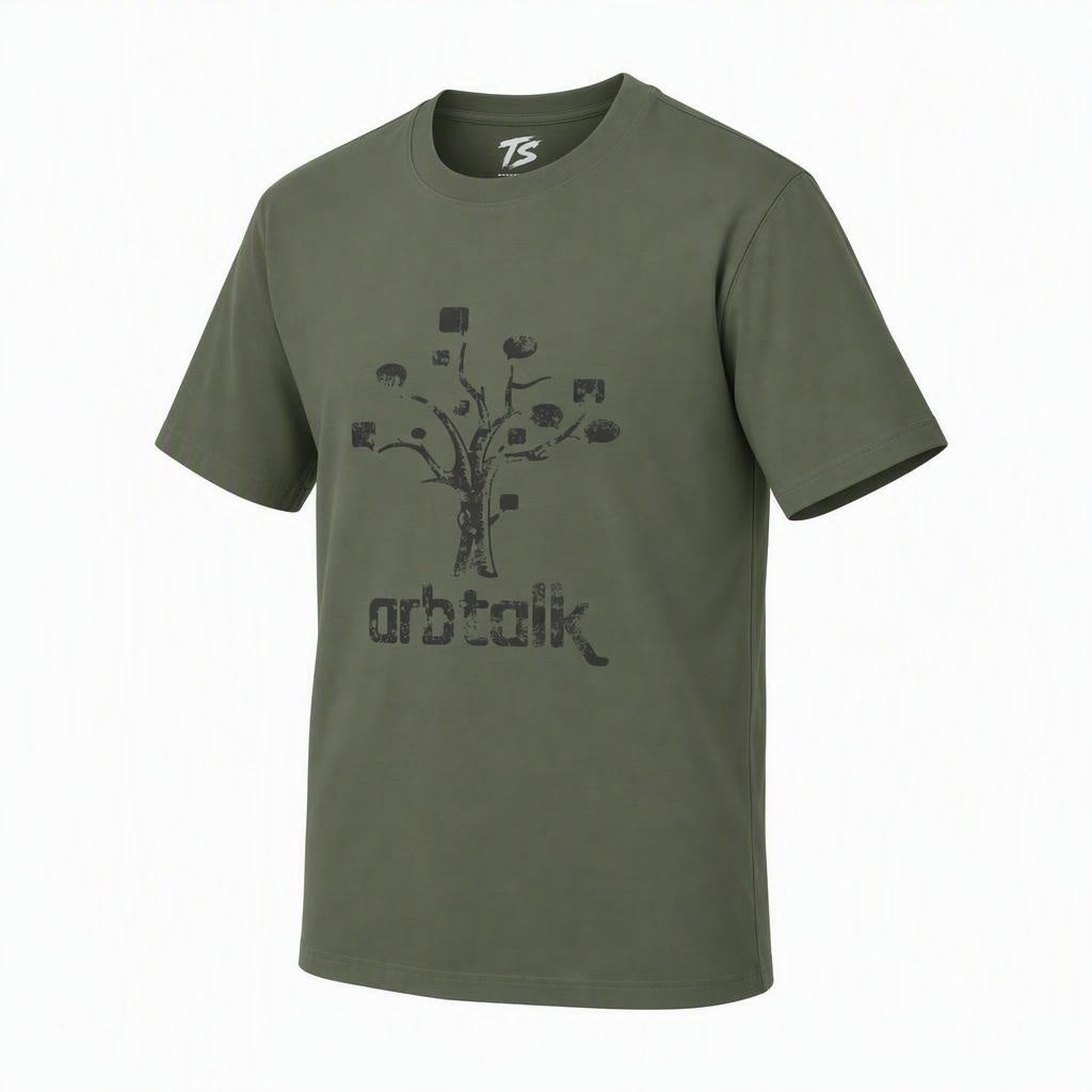 Arbtalk Pixel Tree Organic Cotton T-Shirt