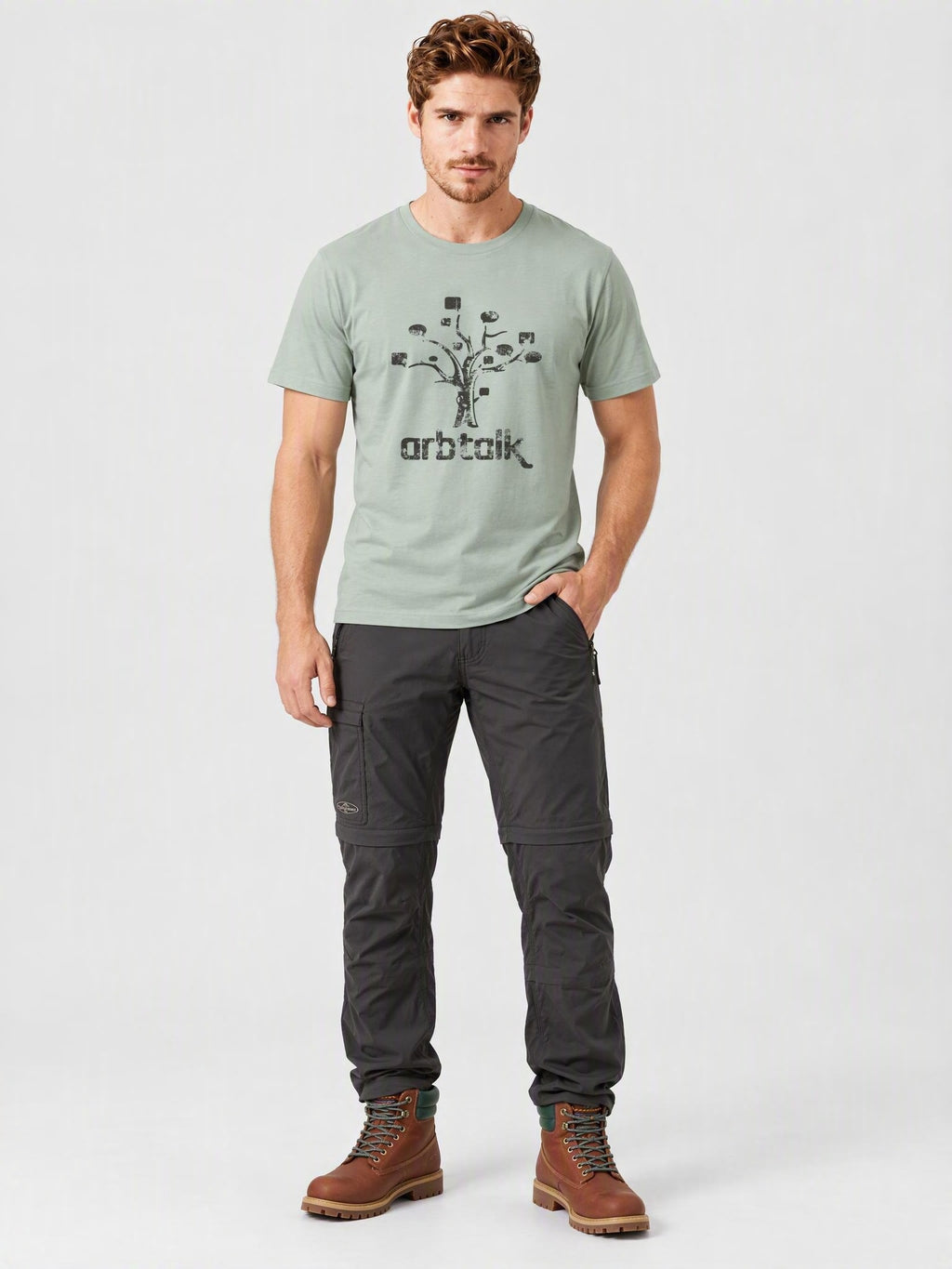 Arbtalk Pixel Tree Organic Cotton T-Shirt