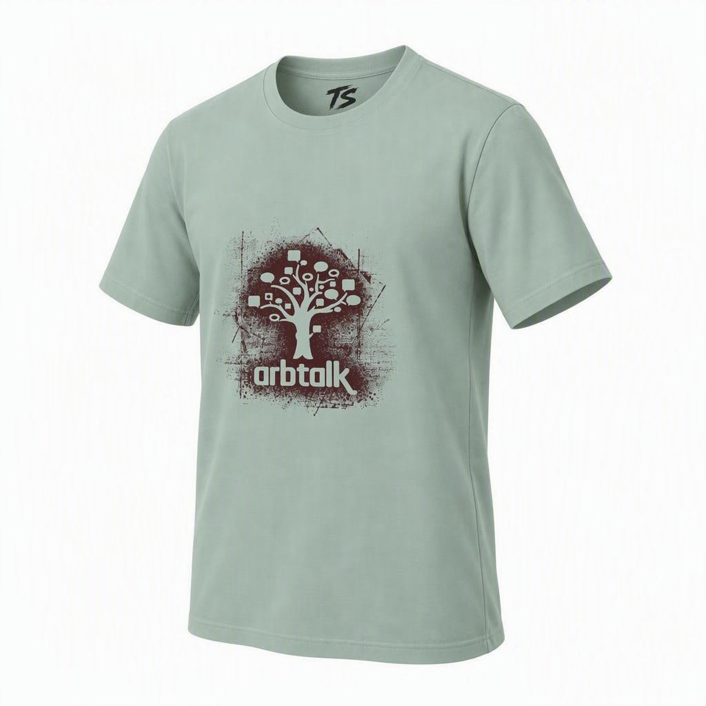 Arbtalk Tree Speech Bubble Organic Cotton T-Shirt