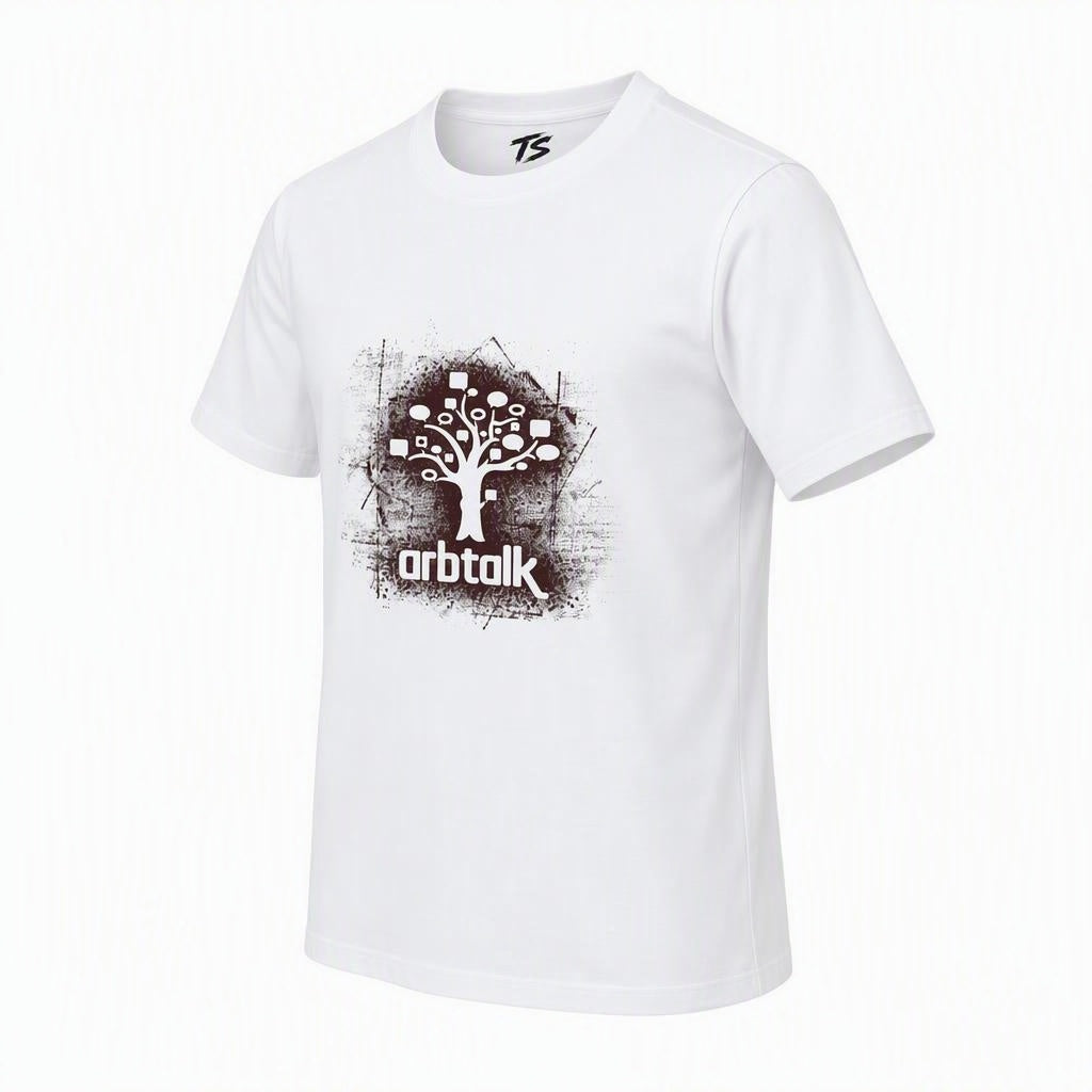 Arbtalk Tree Speech Bubble Organic Cotton T-Shirt