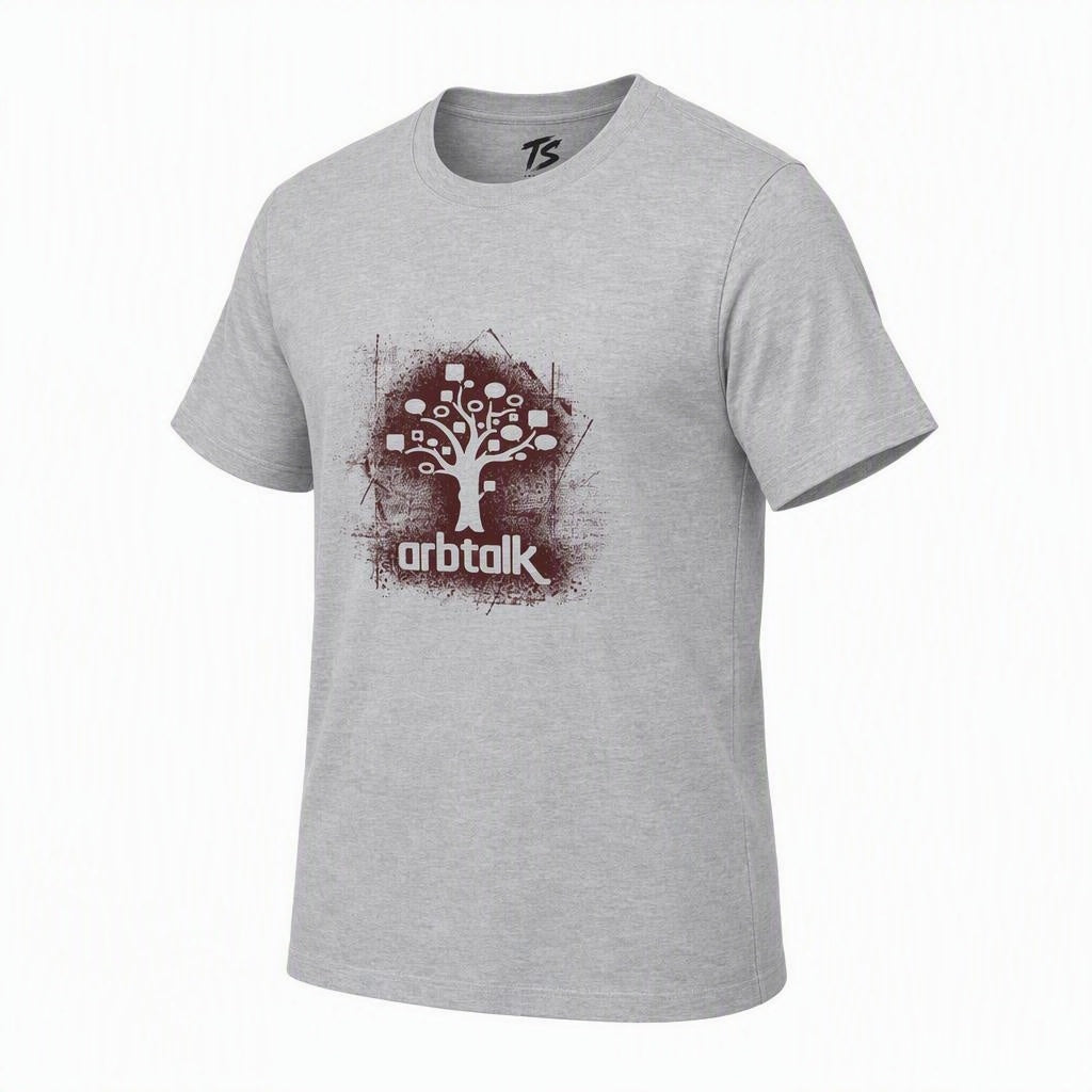 Arbtalk Tree Speech Bubble Organic Cotton T-Shirt