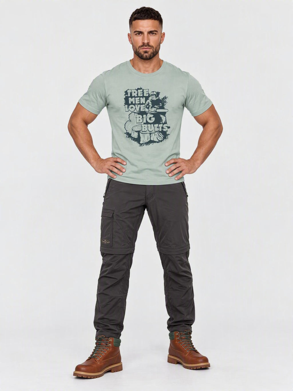 Tree Men Love Big Butts Organic Cotton T-Shirt