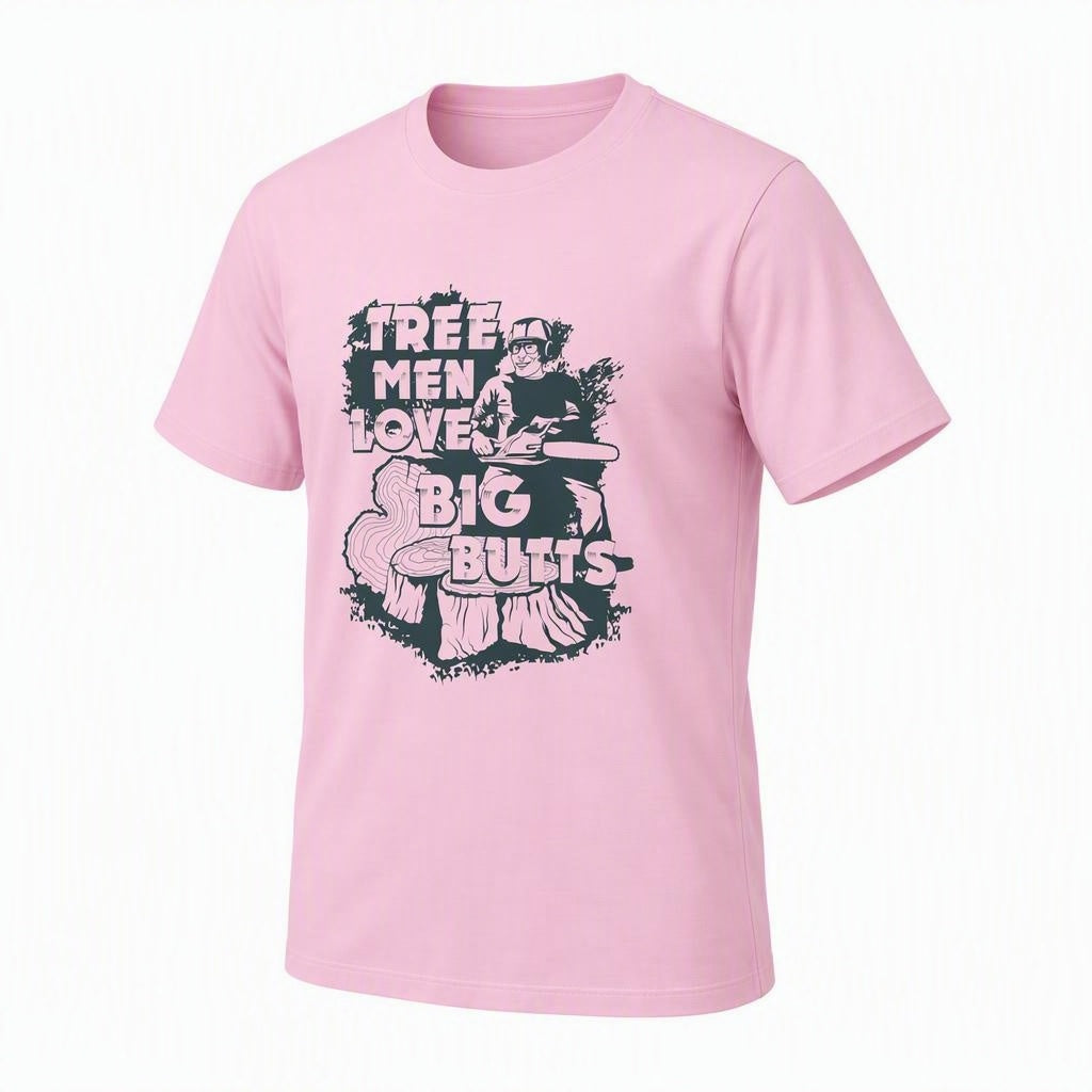 Tree Men Love Big Butts Organic Cotton T-Shirt