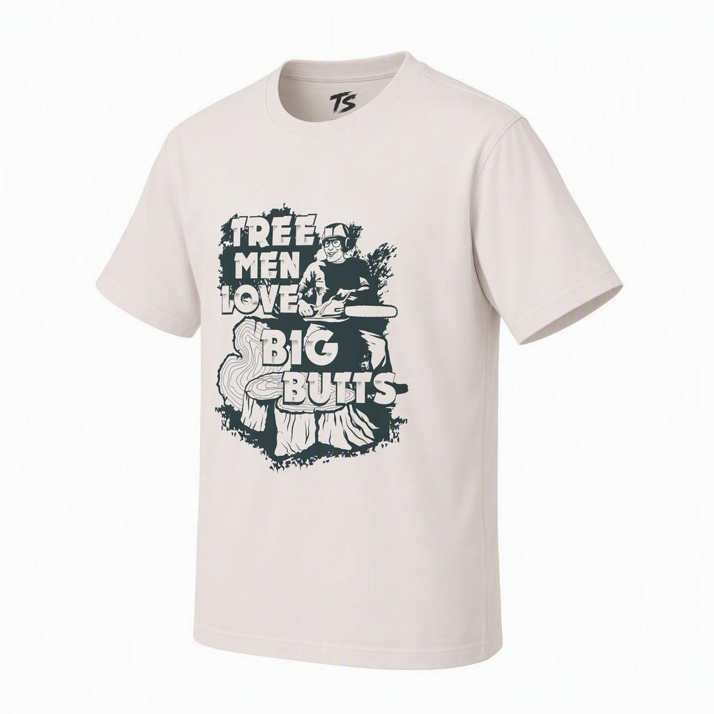 Tree Men Love Big Butts Organic Cotton T-Shirt