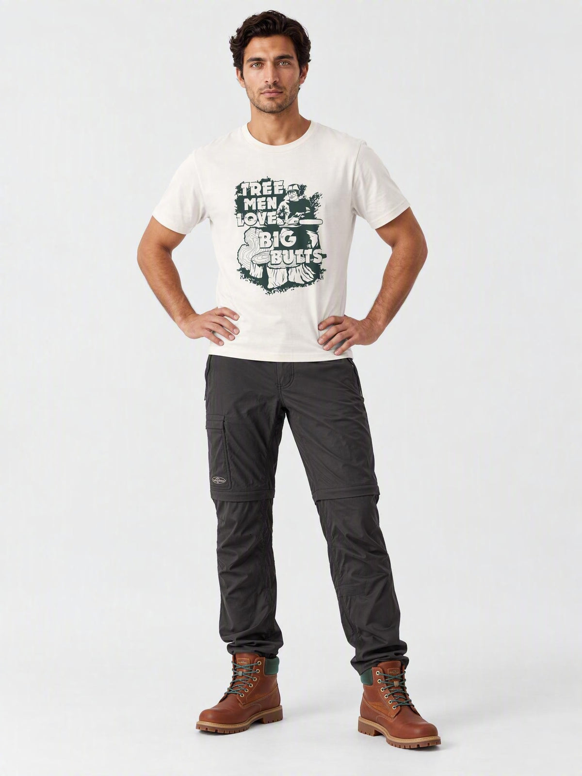 Tree Men Love Big Butts Organic Cotton T-Shirt