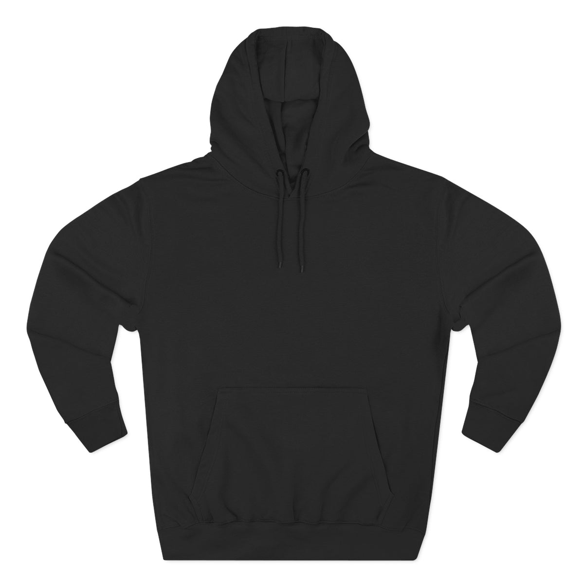 Black hoodie on a white background