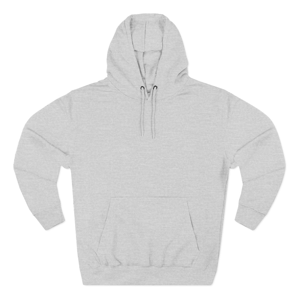 Heather Grey hoodie on a white background