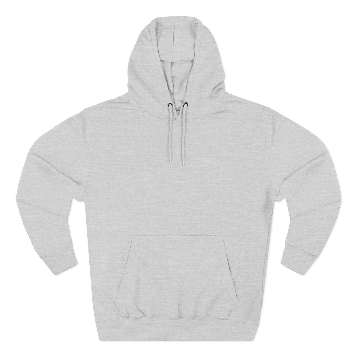 Heather Grey hoodie on a white background
