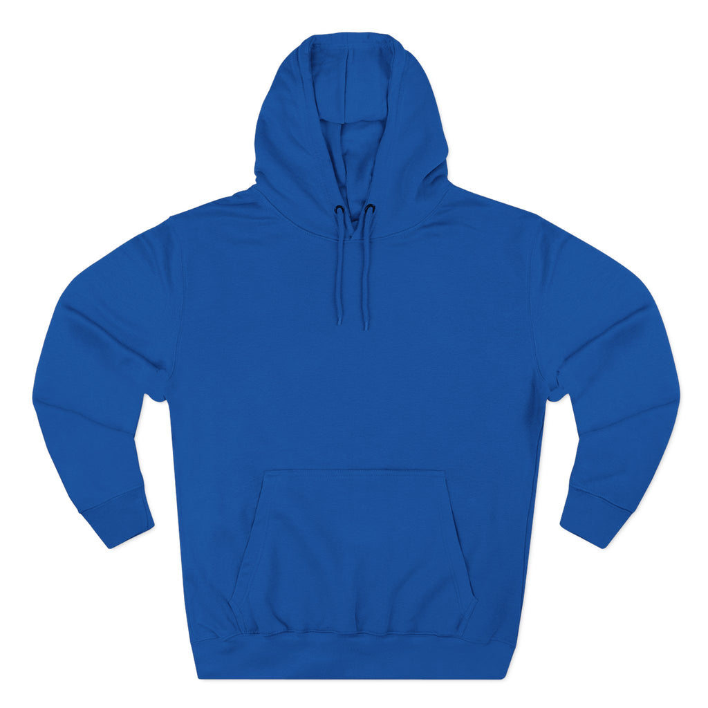 Blue hoodie on a white background