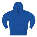Blue hoodie on a white background